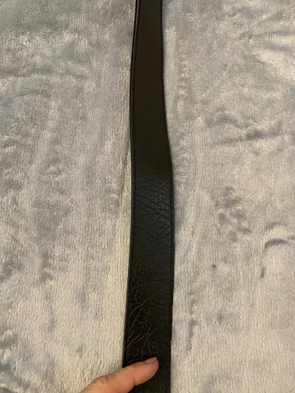 Harley Davidson Black Leather Belt Without Buckle Size 34 Men’s